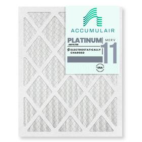 Fa30x32x2a Accumulair 6 Platinum 30x32x2 Merv 11 Air Filters Pack