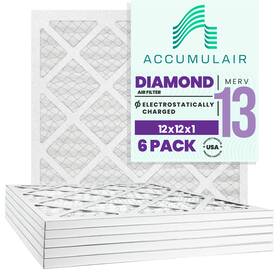 Fd12x12a Accumulair 6 Diamond 12x12x1 Merv 13 Air/furnace Filters Pack