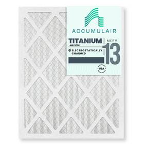 Fi16x24 Accumulair 4 Titanium 16x24x1 Allergen Reduction Air Filters Pack