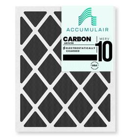 Fo12x20x1n Accumulair 4 Carbon 12x20x1 Merv 10 Odor Eliminating Air Filter Pack