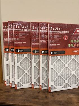 Ace 192212039272 14x24x1 Merv 11 Furnace Air Filter 6 Pack