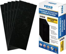 Advanced Filters 445057722735 Full Size Premium Activated Carbon Pre Filter 6 Pack Compatible With Hb Air Puri