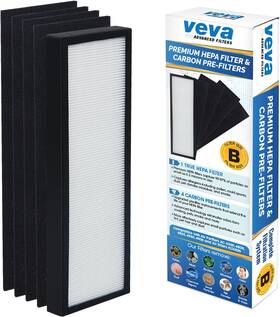 Advanced Filters 744110430462 Premium Hepa Replacement Filter 1 / 4 Activated Carbon Pre