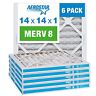 Aerostar 14x14x1 Merv 8 Pleated Air Filter Ac Furnace 4 Pack