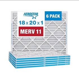 18x20x1merv11 Aerostar Merv 11 Furnace Air Filter 18x20x1