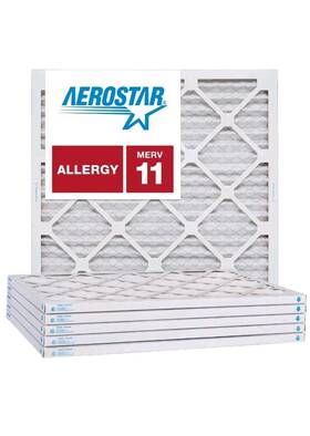 Aerostar 192212002740 10x10x1 Merv 11 Pleated Air Filter 10 X 1 Box Of 6