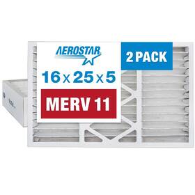 Aerostar 192212012312 16x25x5 Merv 11 Pleated Replacement Air Filter For Honeywell