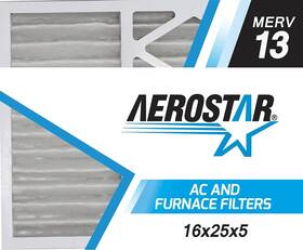 Aerostar 192212012329 16x25x5 Air Filter Merv 13 Furnace Filters Ac Hvac Replacement For Hon