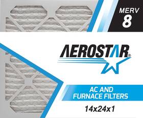 Aerostar 192212013043 Clean House 14x24x1 8 Pleated Air Filter Made In The Usa 6-pack