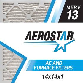 Aerostar 192212039234 14x14x1 Merv 13 Pleated Air Filter Ac Furnace 6 Pack