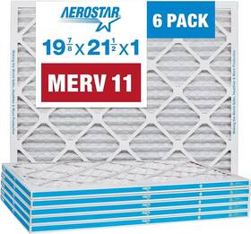 1724 Aerostar 192212039456 19 7/8 X 21 1/2 1 Merv 11 Furnace Air Filter 6 Pack