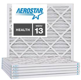 Aerostar 192212058273 20x20x1 Merv 13 Pleated Air Filter Ac Furnace 4 Pack Actual Siz