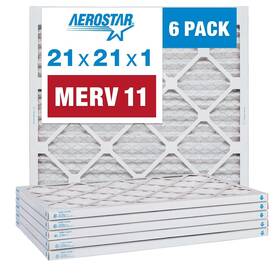 Aerostar 192212064632 21x21x1 Merv 11 Pleated Air Filter Ac Furnace 6 Pack A