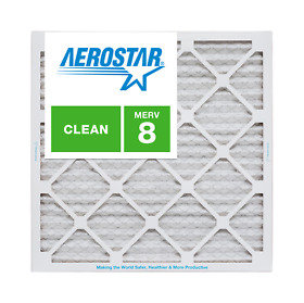 Aerostar 20x20x1 Merv 8 Furnace Air Filter 6 Pack