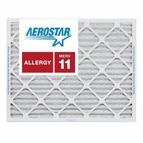 Aerostar 20x25x1 Merv 11 Furnace Air Filter 2 Pack