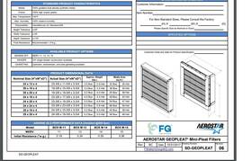 21621 Aerostar 24 X 12 X4 Merv 14 Geopleat Filter Frame Header Style