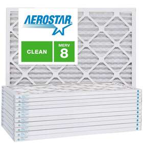 Aerostar 682318963330 12x24x1 Ac And Furnace Air Filter By - Merv 8 Box Of 12