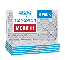 Ap15s.011224-6 Aerostar 12x24x1 Ac And Furnace Air Filter By - Merv 11 Box Of 6