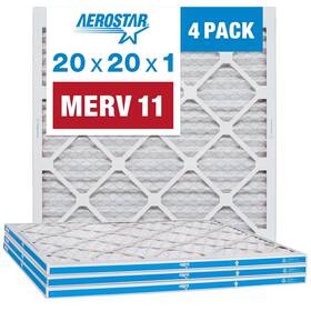 Ap15s.012020-4 Aerostar 20x20x1 Air Filters Merv 11 Pleated Filter Box Of 4