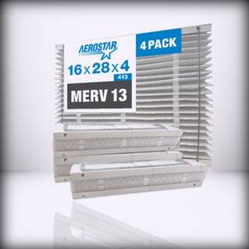 Col25s.041628-4 Aerostar Merv - 13 Collapsible For Replacement Filter Aprilaire 413 4pk
