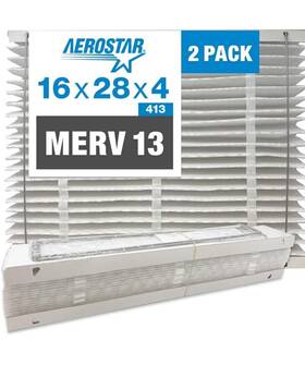 Col25s.041628 Aerostar Merv 13 Collapsible Replacement Filter For Aprilaire 413 Pack Of 2