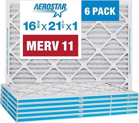 P60s.0116f21h-6 Aerostar 16 3/8 X 21 1/2 1 Merv 6 Pleated Air Filter Ac Furnace