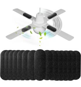 Ah001 Aesokone 15 Pack Ceiling Fan Filters For Blades Air With Activated Charcoal Uni