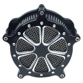Bg951-b Ageco Air Filter Intake Cnc Cut Cleaner Venturi Motorcycle Chrome Kit For Harle