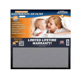 Air-care 445042264288 10 Inch X 1 Flexible Permanent Washable Filter Merv 8
