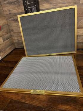 M8019821 Air-care Lot Of 2 Gold Electrostatic Filter 19.625 X 24.625