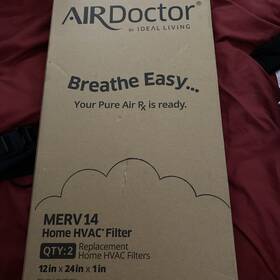 Air Doctor By Ideal Living 874617004467 2 Merv 14 Home Replacement Hvac Filters 12x24x1 Inch Electrostatic