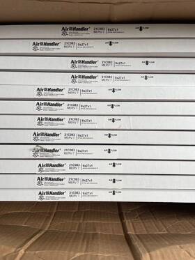21c083 Air Handler Merv 7 27 X 9 1 Filter 12-pack Actual Size 26.5 8. 5 .75 Inch