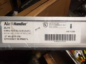 2ejy4 Air Handler 4x8 Hepa Filter