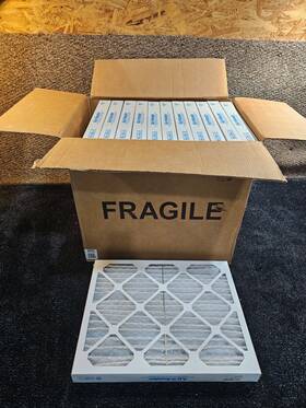 3grt5 Air Handler Qty 12 High Strength Pleated Filter 16x20x2 Merv 10