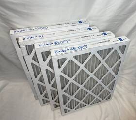 6b963 Air Handler Lot Of 4 Pleated Filter 15x20x2 Inch Merv 8