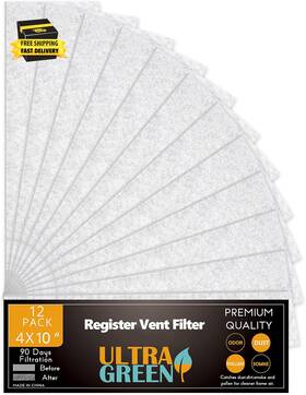 Air Vent Filters 313107636684 4 X 10 Inch Filter For Home Ceiling Thick Floor Replacement F