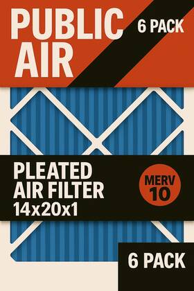 Afp2000-20201 Airflow 14x20x1 Merv 10 Pleated Home A/c Hvac Furnace Air Filter 6-pack