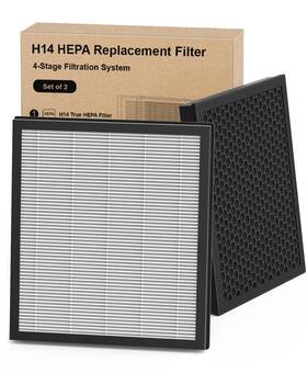 Apx11005 Airjowset Air Purifier Fliter Replacement H14 True Hepa Filter Suitable Ap306 For