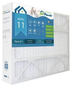X6673 Airpurete 628678531055 Furnace Filters 20x25x5 Replacement For Lennox Model Actual Size