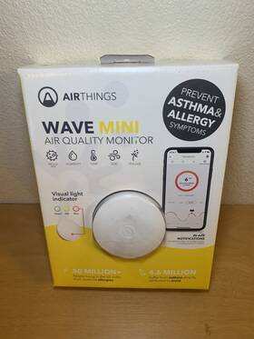 2928 Airthings Brand New Wave Mini Smart Air Quality Monitor