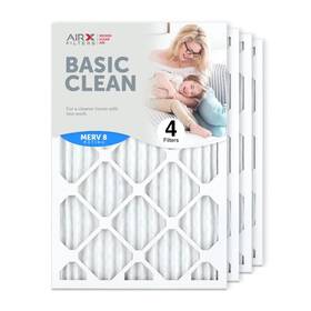 16x25x1-basic-merv-8 Airx Filters Wicked Clean Air 16x25x1 Filter Merv 8 Pleated 4pack Of Furnac
