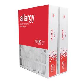 16x25x5-lx Airx Filters 16x25x5 Merv 11 Ac Furnace Air Filter Compatible With Lennox X0583 X6670 X667