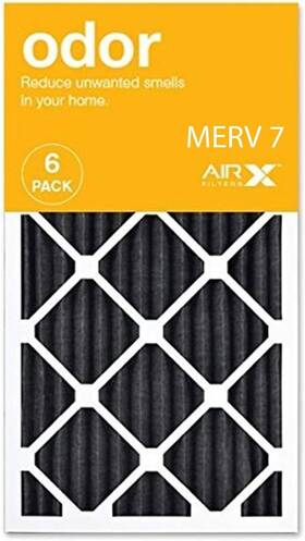 Airx Filters 313049118101 Odor 14x25x1 Merv 7 Carbon Pleated Air Filter - Box Of 6