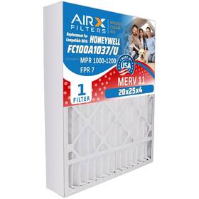 Airx Filters 810095104015 Wicked Clean Air. 20x25x4 Furnace Filter Merv 11 Compatible With Honeywell 20