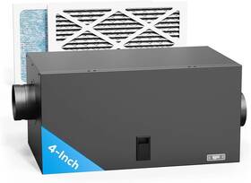 Acf4 Aitecac Fresh Air Intake Filter Box Hvac System 4 Inches With Efficient Fan