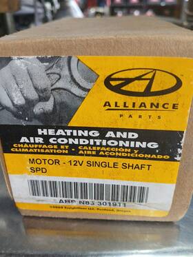 3081861 Alliance New Genuine Heating And Air Conditioning Motor 12v Abp N83
