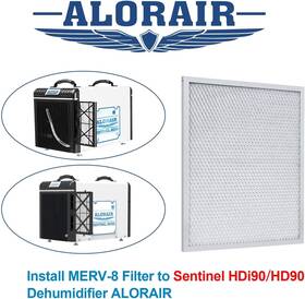 Merv-8 Alorair Hdi90 Filter For Dehumidifiers Sentinel Hd90/hdi90 Series 4pack