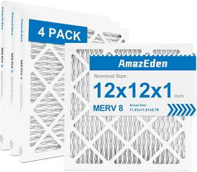 Amazeden 689827965534 12x12x1 Air Filter Merv 8 Mpr 600 And Fpr 5 Ac Furnace Filters Pleated Dust Actual