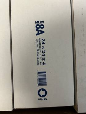 179-411-863 American Air Filter Amlicoair Perfectpleat 24 X 4 Inch Merv 8 New Pack Of 6 Only