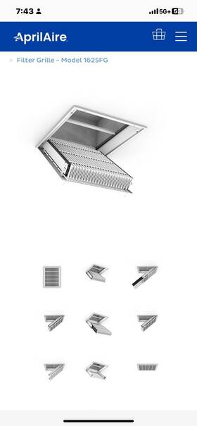Box-aprilaire1625fg Aprilaire 1625fg New In 16x25x4 Inch Filter Grill